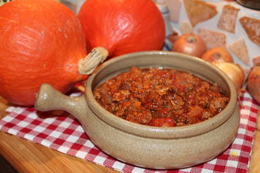 Hackfleisch-Ragout mit Kürbis