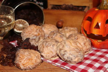 Kürbis-Elisenlebkuchen mit Zuckerguss