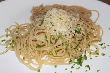 Spaghetti mit Schnttlauch
