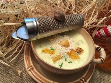Lauchsuppe mit Safran