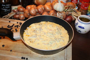 Hackfleisch Sahne Pfanne