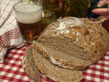 Bierbrot mit Vollkornmehl