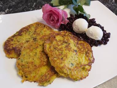 Kartoffelpuffer mit Mozzarella