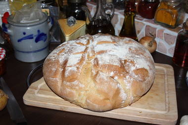 Bauernbrot mit Backpulver