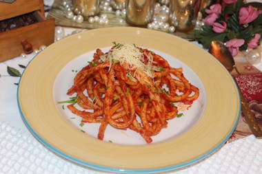 Makkaroni mit Paprika Buttersoße