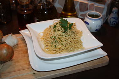 Schwarzwälder Knoblauch-Spaghetti