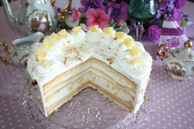 Badische Wein-Ananas-Torte