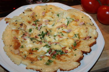 Pfannkuchen-Pizza-Schwarzwald