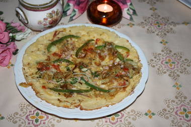 Pfannkuchen Bauernpizza