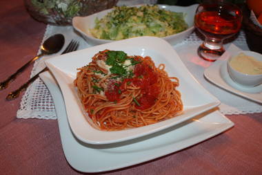 Butter-Tomaten-Chilli-Spaghetti